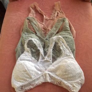 3 bralettes  Size XL